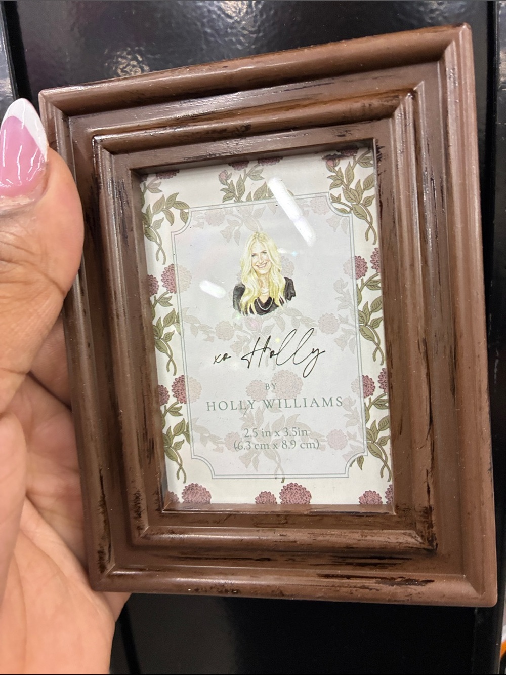 Distressed Brown Wood Picture Frame